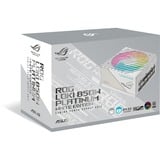 ASUS ROG Loki SFX-L Platinum alimentation modulaire 850 watt Blanc, 1x 12V-2x6, 3x PCIe, 850 W, 100 - 240 V, 110 W, 850 W, 110 W, 9,6 W