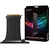 ASUS RS200 ROG STRIX RISER CABLE 0,2 m, Câble Noir, 0,2 m, PCI-E x16 (Gen 3.0), PCI-E x16 (Gen 3.0), Droit, Droit, 90°