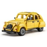 CaDA Citroen 2CV, Jouets de construction Jaune, C61026W, Échelle 1:12