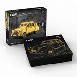 CaDA Citroen 2CV, Jouets de construction Jaune, C61026W, Échelle 1:12