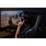 Corsair HS80 v2 MAX Wireless casque gaming over-ear Noir/gris, 2,4 GHz / Bluetooth, PlayStation, Switch, smartphone, PC