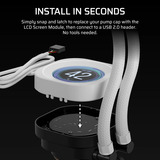 Corsair  2.1" Moniteur  Blanc