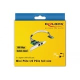 DeLOCK Delock Mini PCIe PCIe 2 x Gigabit LAN, Carte réseau 