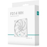 DeepCool FD14, Ventilateur de boîtier Blanc, Connecteur de ventilateur PWM à 4 broches