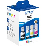 Epson Multipack Ecotank 102, Encre C13T03R640, Noir, Cyan, Magenta, Jaune