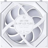 Lian Li UNI FAN SL-INF LCD FLEX 120 Reverse ventilateurs de boîtier RGB  Blanc, 3 pièces, 120 x 124 x 28 mm, PWM, contrôleur inclus