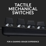 Logitech G413 SE clavier gaming mécanique Noir, Layout US-International (QWERTY), GL Tactile, 100%, LED blanches