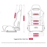 Next Level Racing ERS3 Haptic Feedback Sim Racing Seat, Siège de course Noir