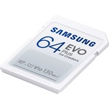 SAMSUNG EVO Plus SDHC 64 Go (2021), Carte mémoire Blanc, MB-SC64K/EU, Class 10
