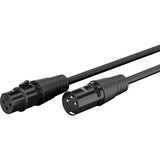 goobay Câble de connexion XLR Noir, 3 mètres