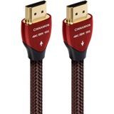 Audioquest Cinnamon HDMI 2 m, Câble Noir/Rouge, 4K + HDR