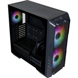Cooler Master HAF 500, Moyen tour Noir, Window-kit | USB 3.2 Gen 2 Type-C