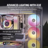 Corsair iCUE LINK LX140-R RGB PWM Reverse Fan, Ventilateur de boîtier Blanc, 4 broches PWM