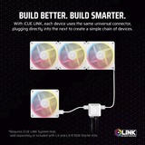 Corsair iCUE LINK LX140-R RGB PWM Reverse Fan, Ventilateur de boîtier Blanc, 4 broches PWM