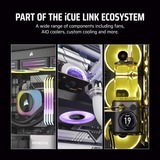 Corsair iCUE LINK LX140-R RGB PWM Reverse Fan, Ventilateur de boîtier Blanc, 4 broches PWM