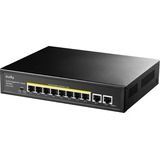 Cudy 8-GbE PoE+ Switch with 2 Uplink GbE Noir