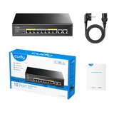 Cudy 8-GbE PoE+ Switch with 2 Uplink GbE Noir