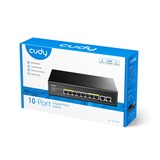 Cudy 8-GbE PoE+ Switch with 2 Uplink GbE Noir