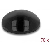 DeLOCK 18308 patin de protection du sol pour meuble 70 pièce(s) Rond, Support Noir, Noir, Élastomère thermoplastique (TPE), Rond, 8 mm, 3 mm, 70 pièce(s)