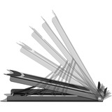 Digitus Support d’ordinateur portable Gris, Supports de Notebook, Noir, Métal, 25,4 cm (10"), 38,1 cm (15"), 254 - 381 mm (10 - 15")