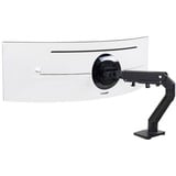 Ergotron Bras de moniteur HX pour fixation sur bureau avec pivot HD, Support de moniteur Noir