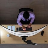 Ergotron Bras de moniteur HX pour fixation sur bureau avec pivot HD, Support de moniteur Noir