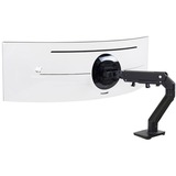 Ergotron Bras moniteur HX pour fixation bureau avec HD Pivot, Support de moniteur Noir