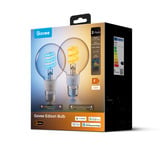 Govee Edison Bulb G80 E27 (2 pièces), Lampe à LED Transparent, Wi-Fi, Bluetooth