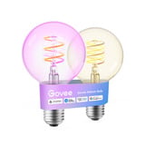 Govee Edison Bulb G80 E27 (2 pièces), Lampe à LED Transparent, Wi-Fi, Bluetooth