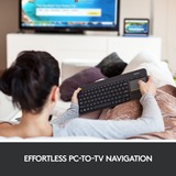 Logitech Touch K400 Plus, clavier Anthracite, Layout UE (QWERTY)