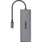 Sitecom Adaptateur multiport USB-C 6 en 1 LAN, Station d'accueil Gris