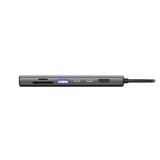 Sitecom Adaptateur multiport USB-C 6 en 1 LAN, Station d'accueil Gris