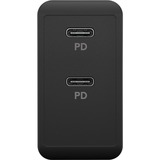 goobay 36W USB-C PD Dual chargeur Noir, 2x USB-C, Power Delivery