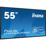 iiyama LH5552UHS-B1 affichage de messages Panneau plat de signalisation numérique 138,7 cm (54.6") VA 500 cd/m² 4K Ultra HD Noir Intégré dans le processeur Android 8.0 24/7, Affichage public Noir, Panneau plat de signalisation numérique, 138,7 cm (54.6"), VA, 3840 x 2160 pixels, 24/7