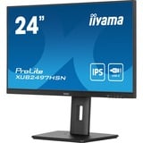 iiyama ProLite XUB2497HSN-B1 23.8" Moniteur  Noir, 100Hz, HDMI, Display Port, USB-C, LAN, Audio