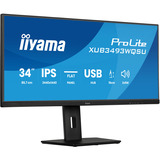 iiyama ProLite XUB3493WQSU-B6 34" Moniteur UltraWide  Noir (Mat), 120 Hz, HDMI, DisplayPort, audio, USB