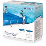 Bestway Flowclear cover steel pro rectangulaire 259, Bâche Bleu