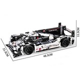 CaDA Sports Car - Endurance Racing Car C61, Jouets de construction C61016W, Échelle 1:10