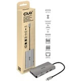 Club 3D USB 3.2 Gen1 Type-C 8-en-1, Station d'accueil Gris