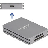 DeLOCK USB-C SD et CFexpress, Lecteur de carte Gris
