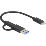 DeLOCK USB-C SD et CFexpress, Lecteur de carte Gris