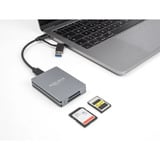 DeLOCK USB Type-C SD and CFexpress, Lecteur de carte Gris