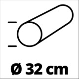 Einhell GC-GR 57 rouleau à gazon 57 cm Rouge/Noir, Rouleau tondeuse à gazon, 57 cm, 32 cm, 10,5 kg, Noir, Rouge