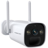 Foscam BP4, caméra de sécurité bullet 2K/4MP avec batterie WiFi, Caméra de surveillance Blanc, Vision nocturne en couleur
