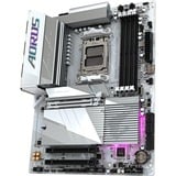 GIGABYTE B650E AORUS ELITE X AX ICE carte mère socket AM5 Blanc/Argent, RAID, 2,5Gb-LAN, WLAN, BT, Sound, ATX