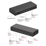 ICY BOX ICY BOX IB-DK7401-CU31, Station d'accueil Noir