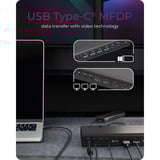 ICY BOX ICY BOX IB-DK7401-CU31, Station d'accueil Noir