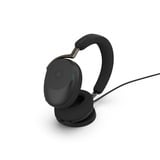 Jabra Evolve3 85 casque over-ear Noir, Microsoft Teams (MS), Link390 USB-A, Wireless Charger