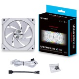 Lian Li UNI FAN SL120V2 Reverse Blade ventilateur de boîtier RGB  Blanc, 120 x 120 x 28 mm, PWM