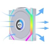 Lian Li UNI FAN SL120 LCD Wireless ventilateur de boîtier RGB  Blanc, 120 x 124.5 x 28 mm, PWM